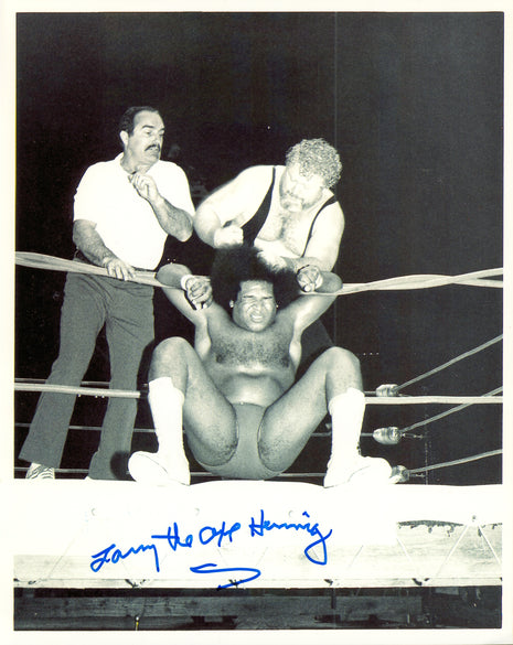 Larry Hennig signed 8x10 Photo