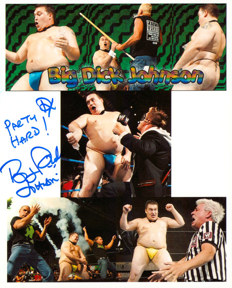 Foto firmada de 8x10 por Big Dick Johnson