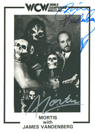 Mortis & James Vandenberg dual signed 8x10 Photo