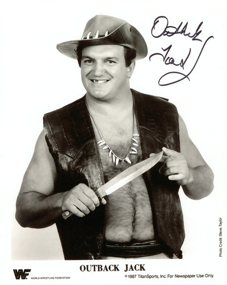 Outback Jack signed 8x10 Photo