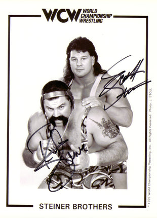 Steiner Brothers - Rick Steiner & Scott Steiner dual signed 8x10 Photo