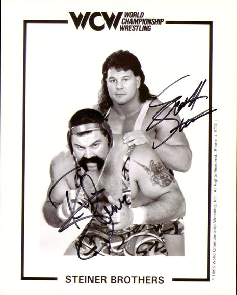 Steiner Brothers - Rick Steiner & Scott Steiner dual signed 8x10 Photo