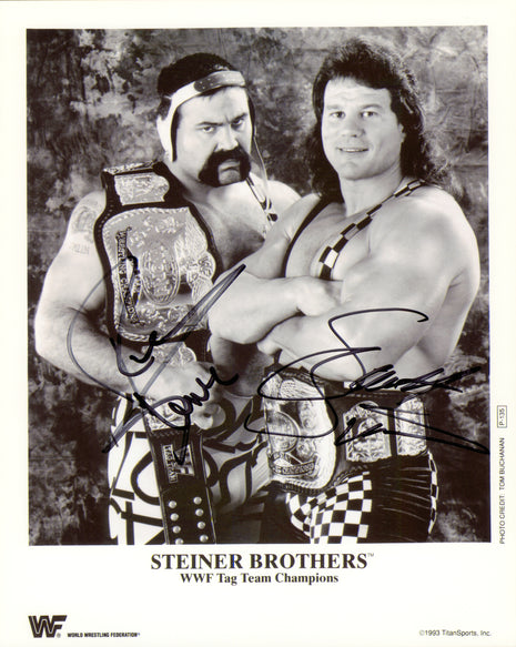 Steiner Brothers - Rick Steiner & Scott Steiner dual signed 8x10 Photo