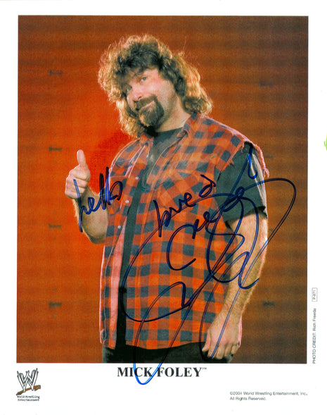 Mick Foley signed 8x10 Photo