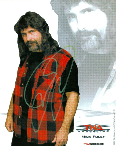 Mick Foley signed 8x10 Photo