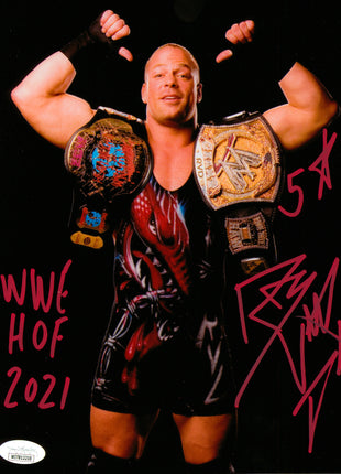 Rob Van Dam signed 8x10 Photo (w/ JSA) Red Ink