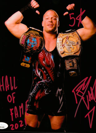 Rob Van Dam signed 8x10 Photo (w/ JSA) Red Ink