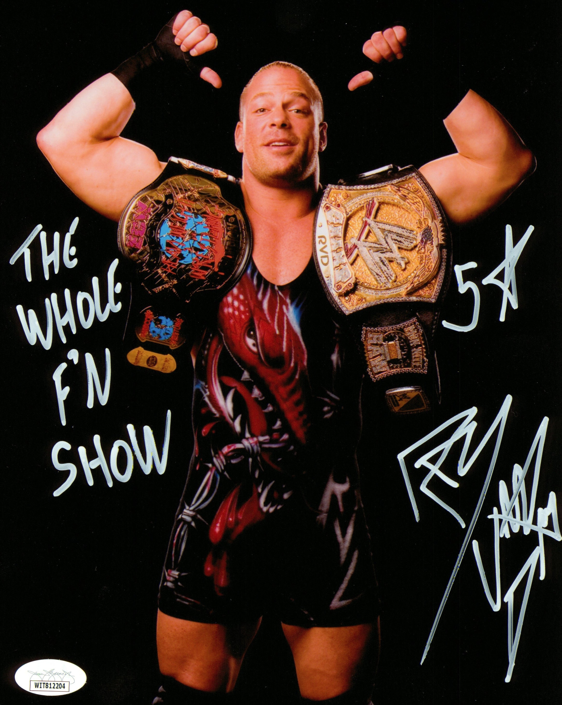 Rob Van Dam signed 8x10 Photo (w/ JSA)