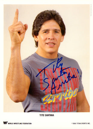 Tito Santana signed 8x10 Photo