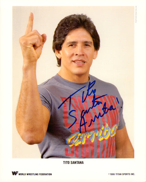 Tito Santana signed 8x10 Photo