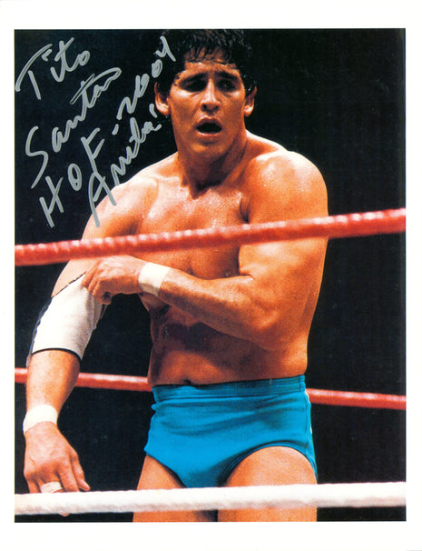 Tito Santana signed 8x10 Photo