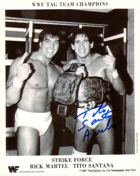 Tito Santana signed 8x10 Photo