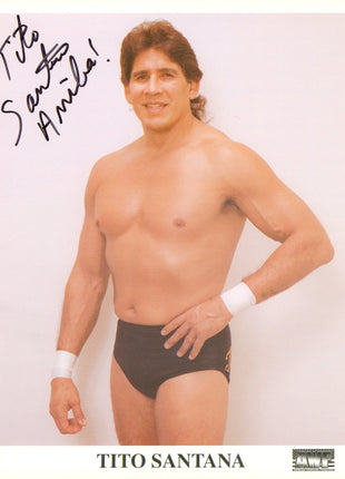 Tito Santana signed 8x10 Photo