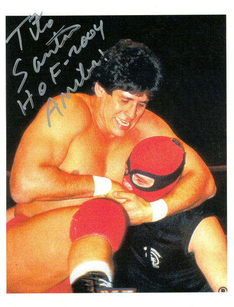 Tito Santana signed 8x10 Photo