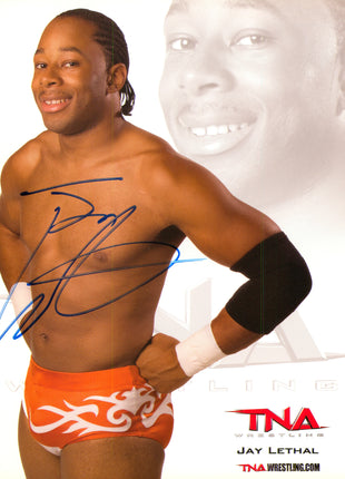 Jay Lethal signed 8x10 Photo