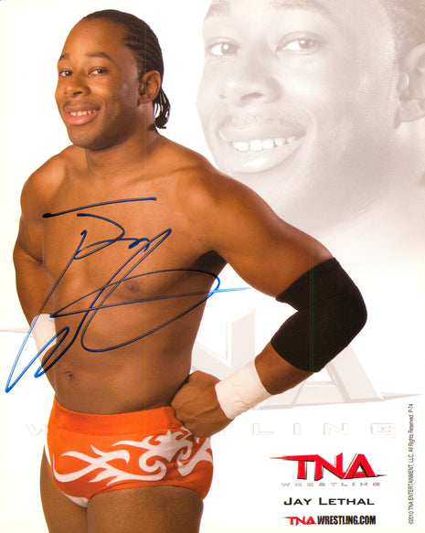 Jay Lethal signed 8x10 Photo