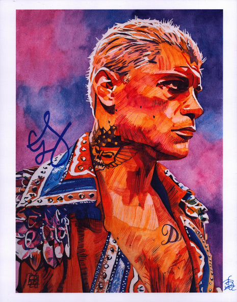 Cody Rhodes firmó el arte de Schamberger de 11x14