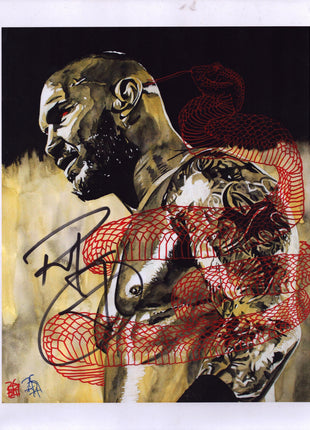 Randy Orton signed 11x14 Schamberger Art