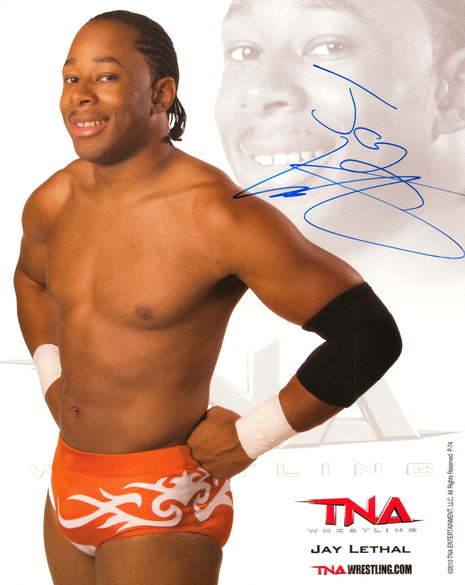 Jay Lethal signed 8x10 Photo