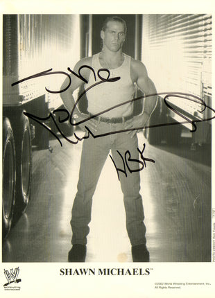 Foto firmada de 8x10 por Shawn Michaels