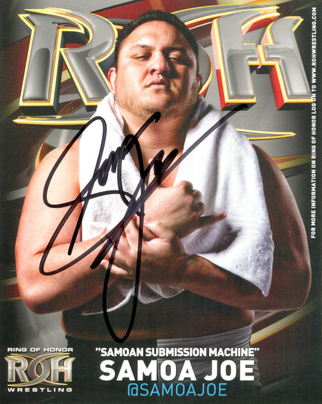 Samoa Joe signed 8x10 Photo