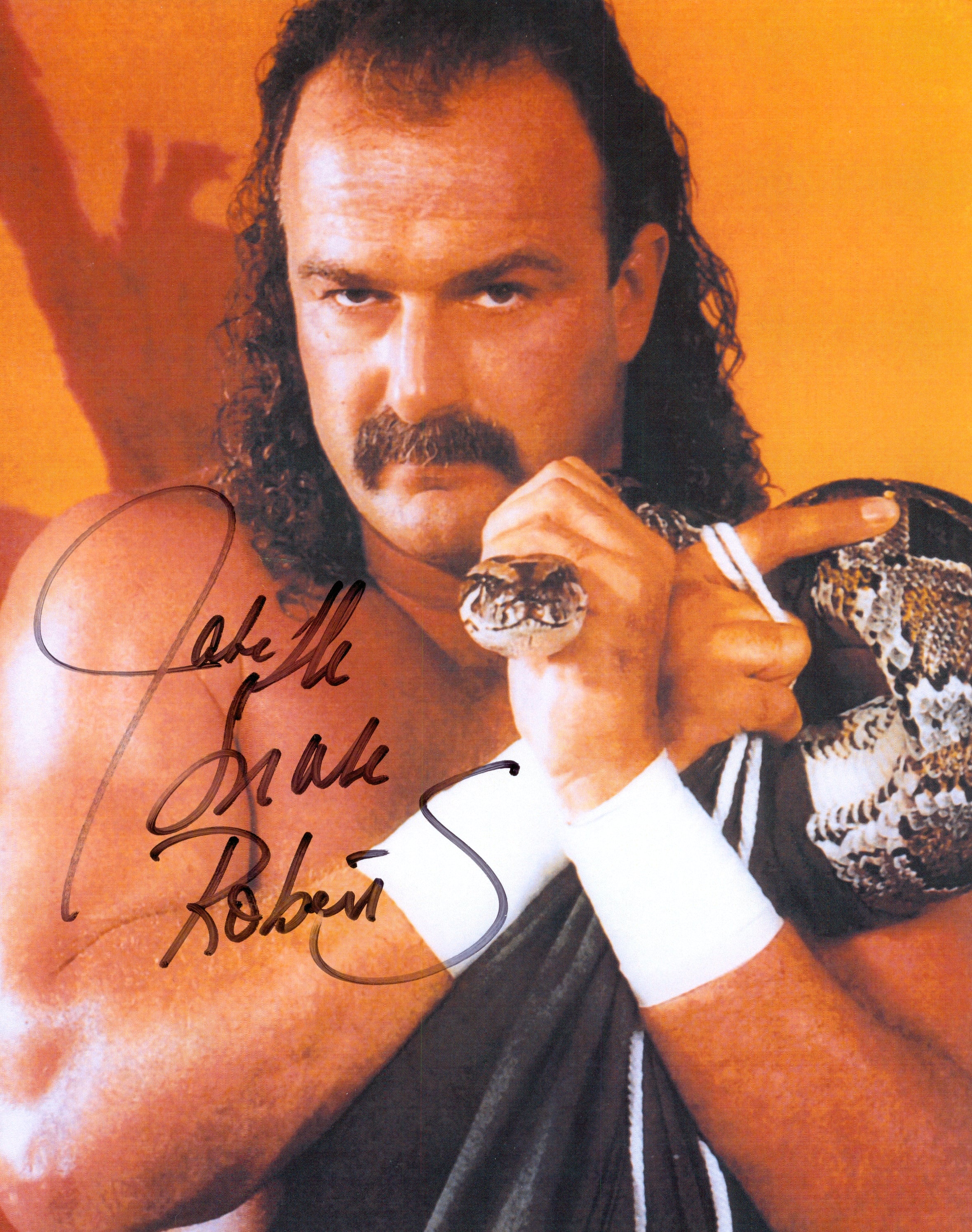 Jake Roberts signed 8x10 Photo – Signed By Superstars