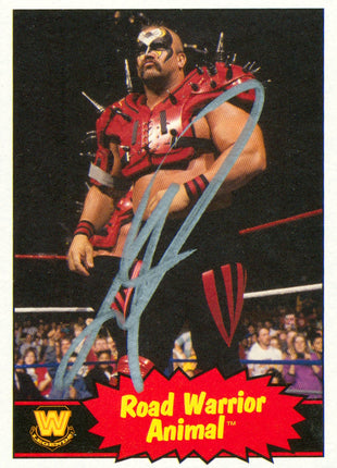 Roadwarrior Animal signed 2012 Topps WWE Trading Card