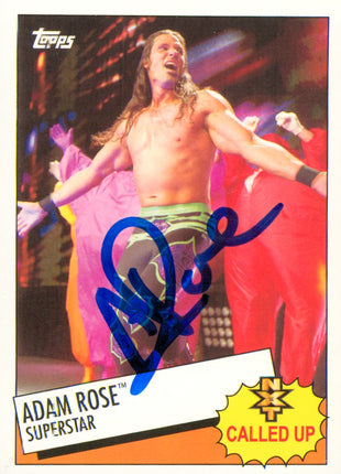 Adam Rose signed 2015 Topps WWE Trading Card