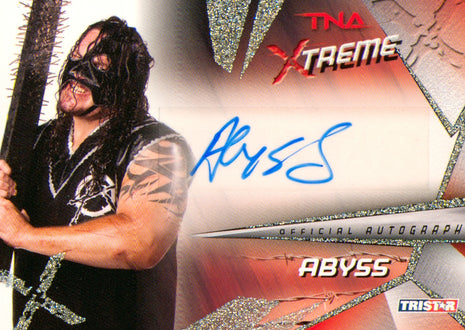 Abyss signed 2010 Tristar TNA Wrestling Trading Card