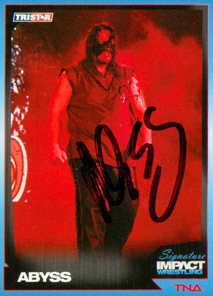 Abyss signed 2011 Tristar TNA Wrestling Trading Card