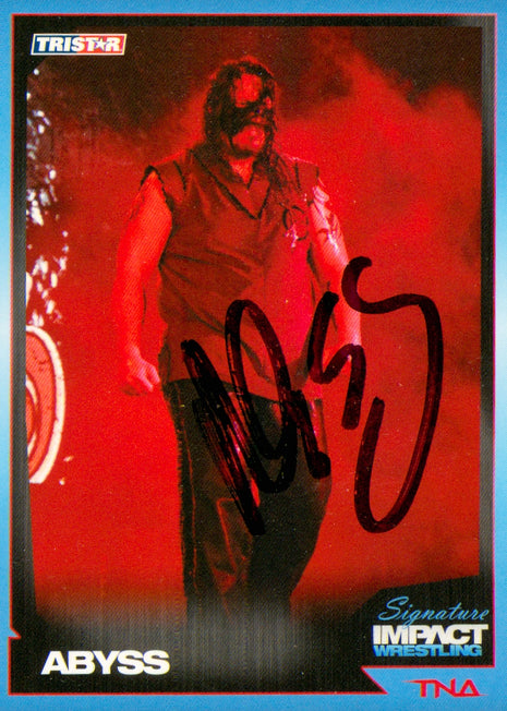 Abyss signed 2011 Tristar TNA Wrestling Trading Card