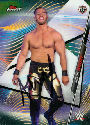 Austin Theory signed 2020 Topps WWE Trading Card