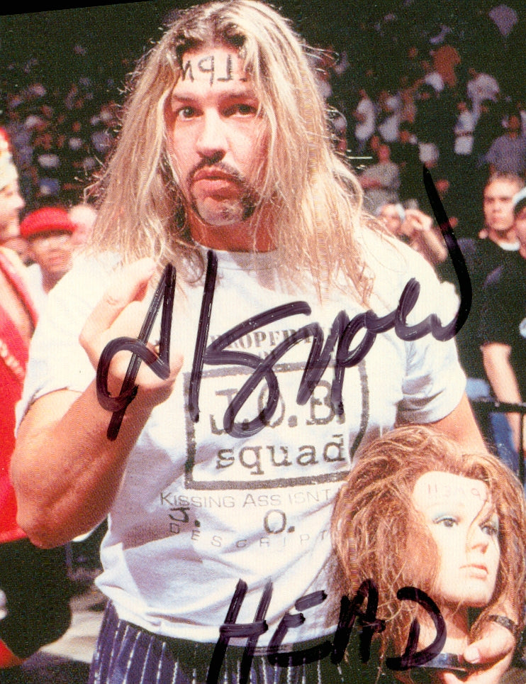 Al Snow & Head signed 1998 Comic Images Trading Card – Signed By Superstars