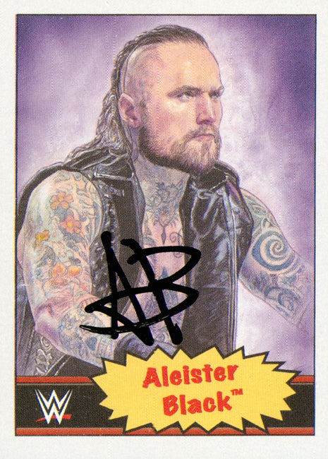 Aleister Black signed 2021 Topps WWE Trading Card