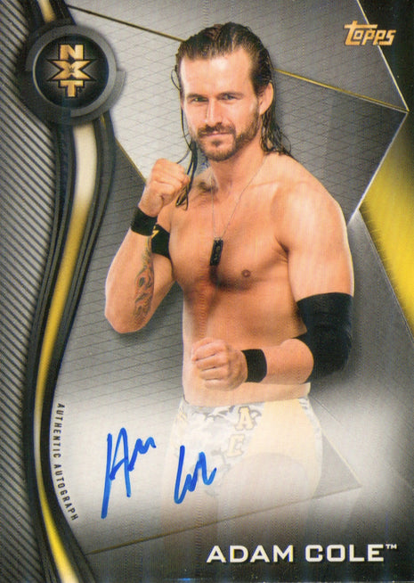 Adam Cole signed 2019 Topps NXT Trading Card