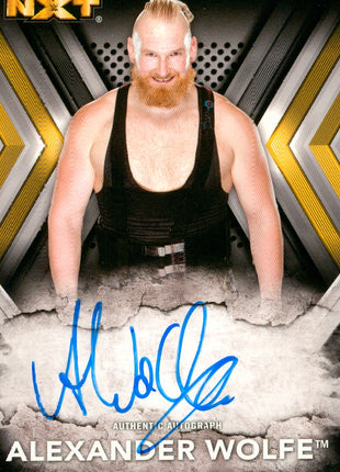 Alexander Wolfe signed 2017 Topps NXT Trading Card