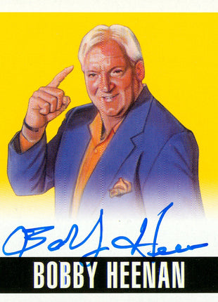 Bobby Heenan signed 2014 Leaf Originals Wrestling Trading Card #34/50