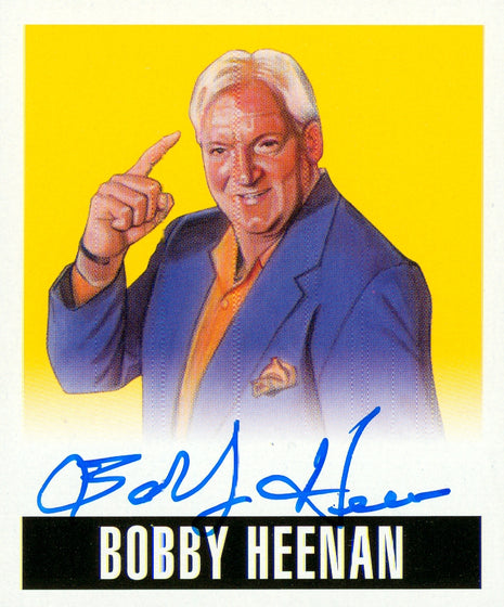 Bobby Heenan signed 2014 Leaf Originals Wrestling Trading Card #34/50