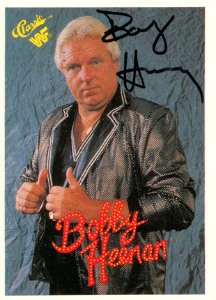 Bobby Heenan signed 1990 WWF Classics Trading Card