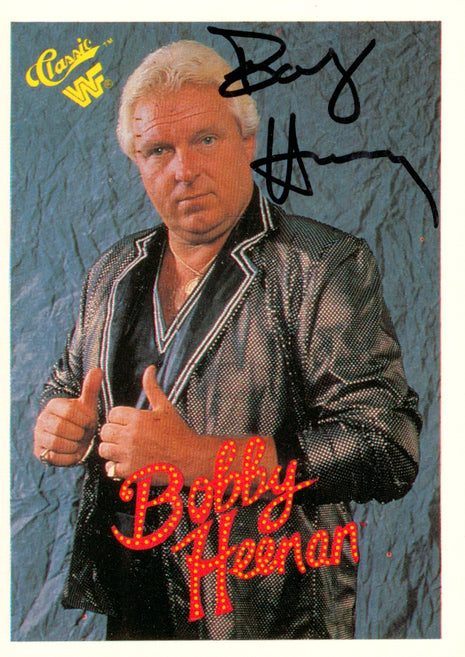Bobby Heenan signed 1990 WWF Classics Trading Card