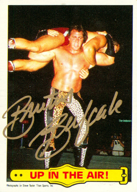 Brutus Beefcake signed 1985 WWF Trading Card