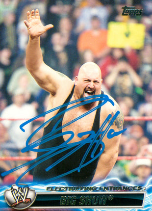 Big Show signed 2011 Topps WWE Trading Card