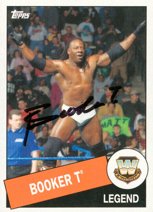 Booker T signed 2015 Topps Heritage Trading Card