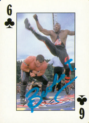 Booker T signed WCW/nWo Playing Card