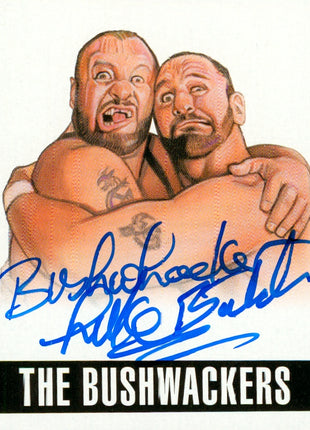 Bushwackers - Butch & Luke dual signed 2014 Leaf Trading Card