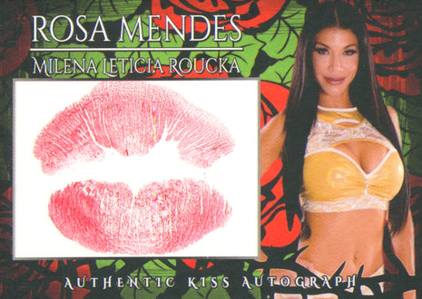 Rosa Mendes signed Kiss Card