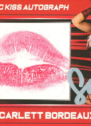 Scarlett Bordeaux signed Kiss Card