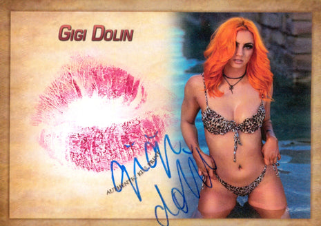 Carte Kiss signée Gigi Dolin
