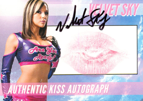 Velvet Sky signed Kiss Card