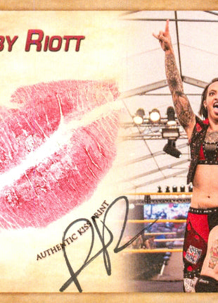 Autographed Photo Ruby Riott Ruby Riott signed Kiss Card – Signed By Superstars